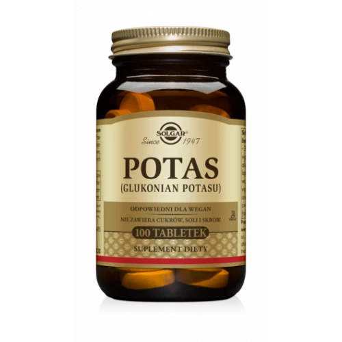 Solgar - Potas - 100 tabletek Solgar - Potas - 100 tabletek